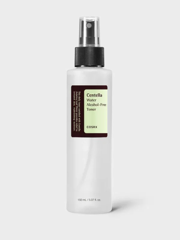 تونر آبرسان و تسکین دهنده پوست فاقد الکل سنتلا واتر کوزارکس Cosrx Centella Water Alcohol Free Toner 150 ml