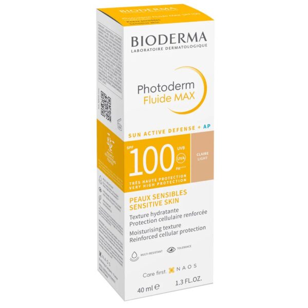 کرم ضدآفتاب رنگی بایودرما پوست حساس Bioderma Photoderm Fluide MAX SPF 100